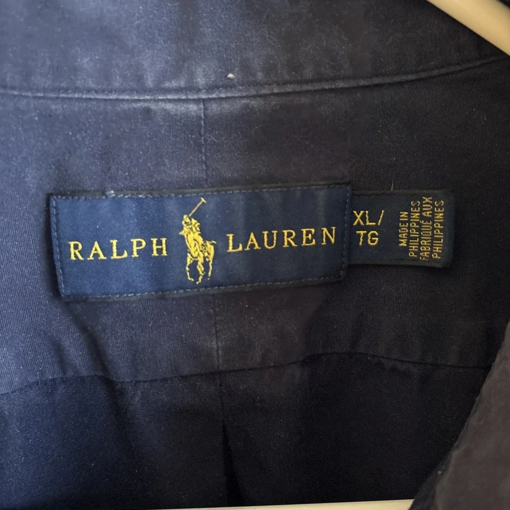 Polo Ralph Lauren Men's Long Sleeve Core Replen Slim Fit Navy‎ Size XL
